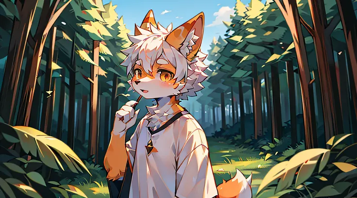 furry,fur,body fur,forest,solo,short sleeves,horizon,white shirt,((character focus)), white hair, orange fur,BREAK,aoeu,aoeu,aoeu,aoeu,aoeu,aoeu,aoeu,aoeu,aoeu,aoeu,aoeu,aoeu,aoeu,aoeu,aoeu,aoeu,aoeu,aoeu,aoeu,aoeu,aoeu,aoeu,aoeu,aoeu,aoeu