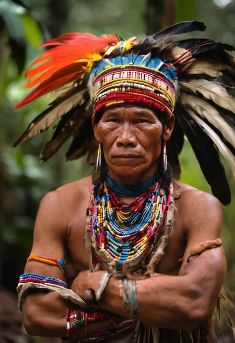 an indigenous native of the Yanomami tribe of the Amazon