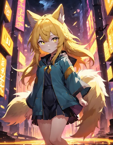 Wolf ears，Kizi，Yellow-haired