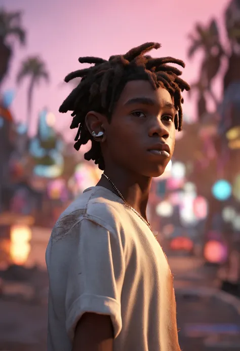 short_dreads_hairstyle foreskin:0.2 ((1boy)), teen boy, ((Caleb McLaughlin of Stranger Things)), brilliant highlights ultra high res, outside direct sunlight, (photorealistic:1.4), (detailed skin pores, detailed eyes), masterpiece straight forward portrait...