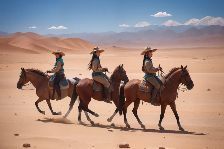 Year: 2020
Country: Mongolia
Description: Against the backdrop of the Gobi Desert, a group of teenagers from an upper-middle-class family embark on a horseback riding expedition. Their vibrant riding gear contrasts with the earthy tones of the desert, and ...