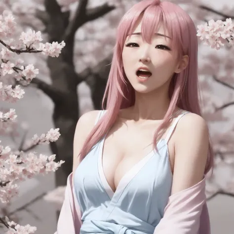 Sakura, who climaxed