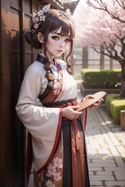 Genshin walnut hanfu cherry blossom