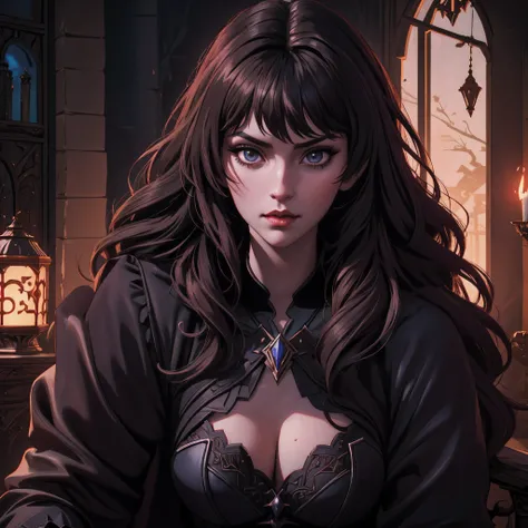 Castlevania Lord of the shadows hyper realistic super detailed princesse with her servants cinématique scènes movie Epic Legendary