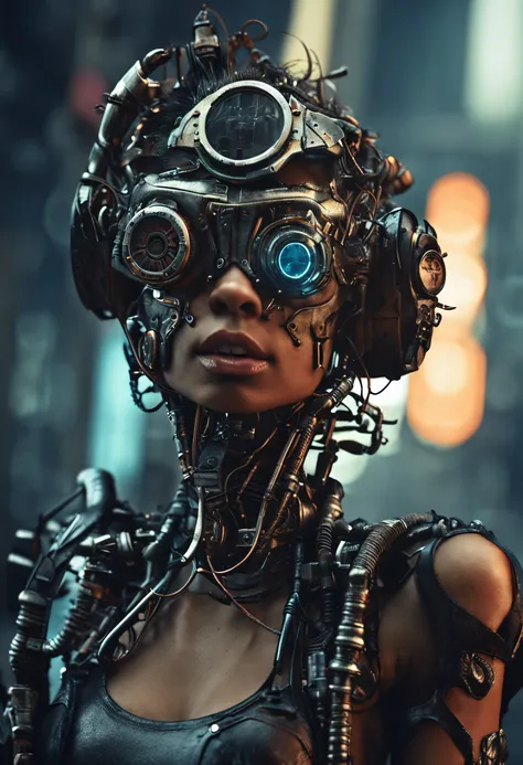 dark cyborg steampunk