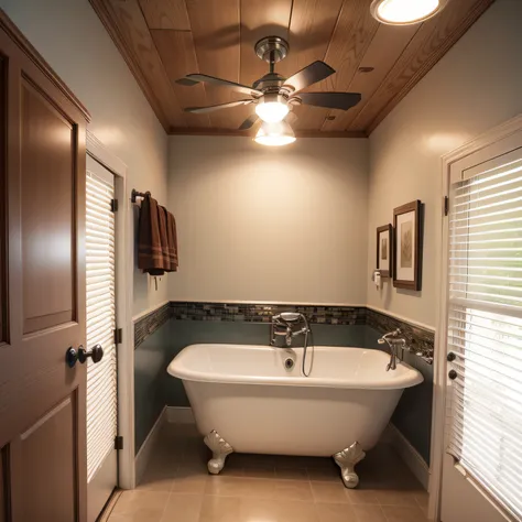 craftsman bathroom with Exhaust Fan Installation