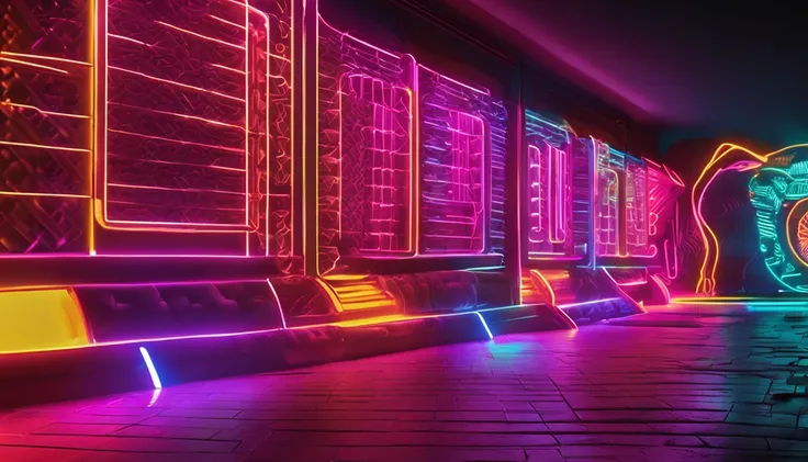 Neon background panel