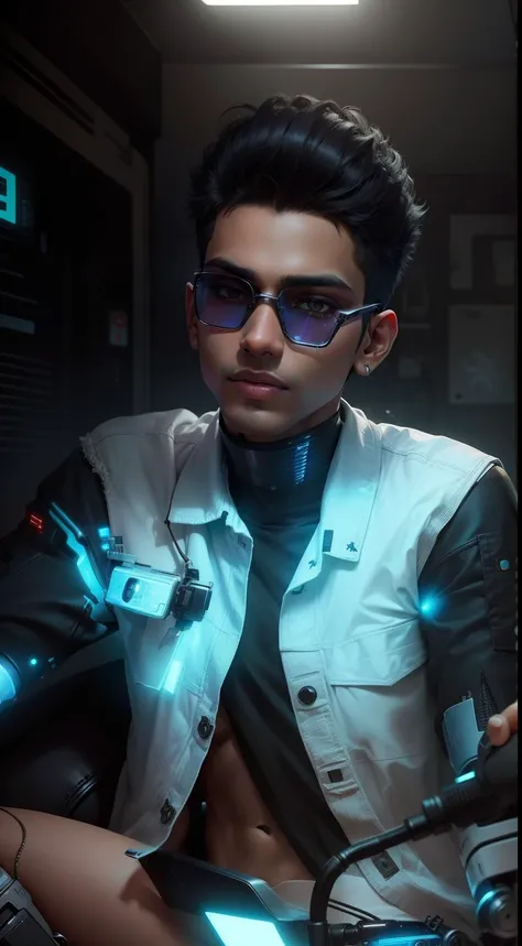 Realistic without face change realistic ultra quality Indian boy cyber punk machanical robotic dinamic ultra