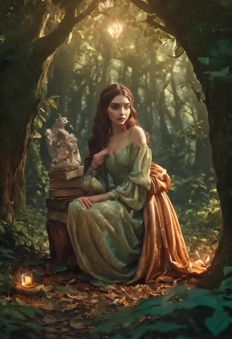 There is a painting of cognac bottle in the forest, arte de fantasia peluda, fantasia raposa amor, Beeple e Jeremias Ketner, arte peluda muito bonita, Cyril Rolando e Goro Fujita, Directed by: Ryan Yee, Artgerm e Atey Ghailan, anime exuberante john 8k made...