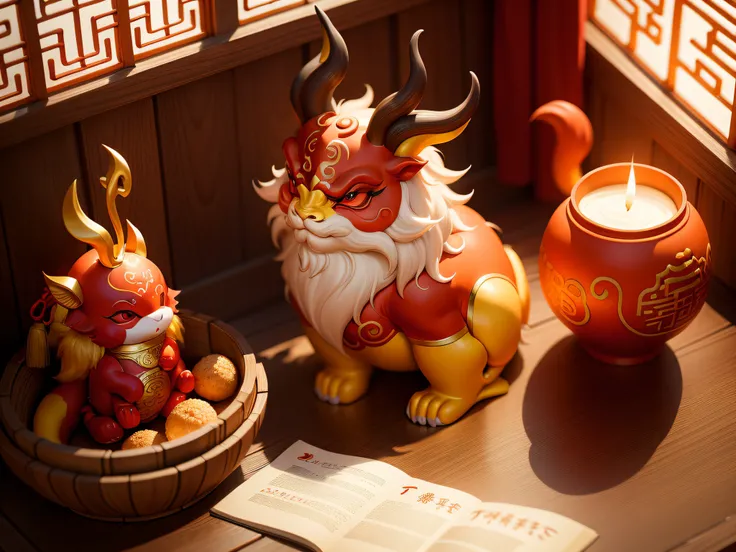 Chinese mythical creatures，gourmand