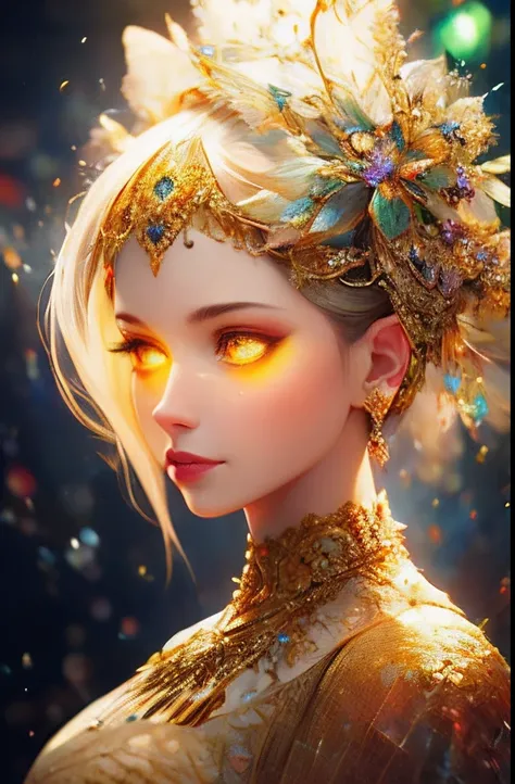 ((best quality)), ((masterpiece)), ((realistic)), portrait,
1girl, celestial, deity, goddess, light particles, halo, looking at viewer,
(bioluminescent:0.95) ocean, bioluminescent, vibrant, colourful, color, (glowing, glow),
(beautiful composition), cinema...