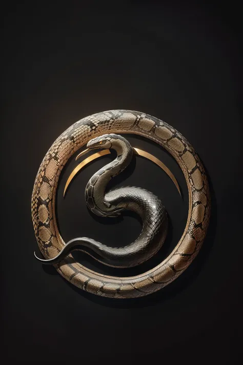 logo with a black color, with a snake forming the letter B.