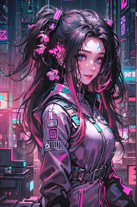 1male people、(A handsome man:1.4)、(A confident smile:1.2)、(30 age old)、(brunette color hair)、(Top image quality)、(8K picture quality)、(cyber punk perssonage)、(masutepiece)、(Wear a military uniform with a shiny cyberpunk hood)、(A confident smile:1.2)、(Full ...