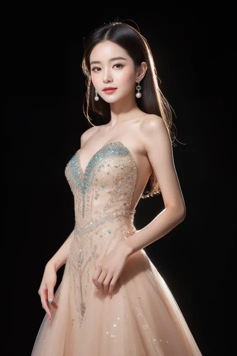 (8k，Best Picture Quality，A high resolution，full bodyesbian，动态照明，Very detailed faces)
The noble princess stands at the top of the black volcano，Her appearance is so stunning。She has long hair as white as snow，It fell from her delicate forehead to her waist，...