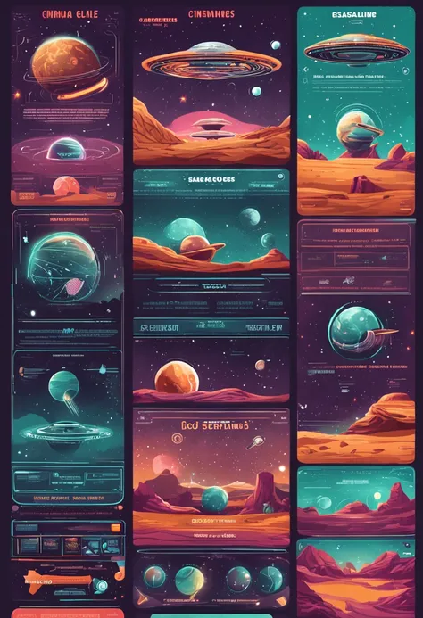 Create sequences of spacecraft crossing galaxies, explorando planetas desconhecidos e enfrentando desafios emocionantes ao longo do caminho.