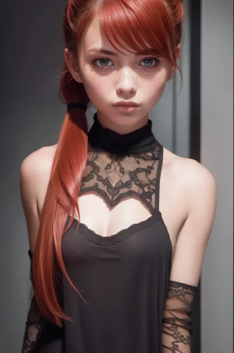 (8k, RAW photo, highest quality), (epic realistic: 1.5), a girl, dynamic posture, erotic face, black lace shirt, (detailed eyes: 0.8), (looking at camera: 1.4) , (highest quality), (best shadow), intricate detail, cinematic style, ((skin: 1.4)), interior, ...