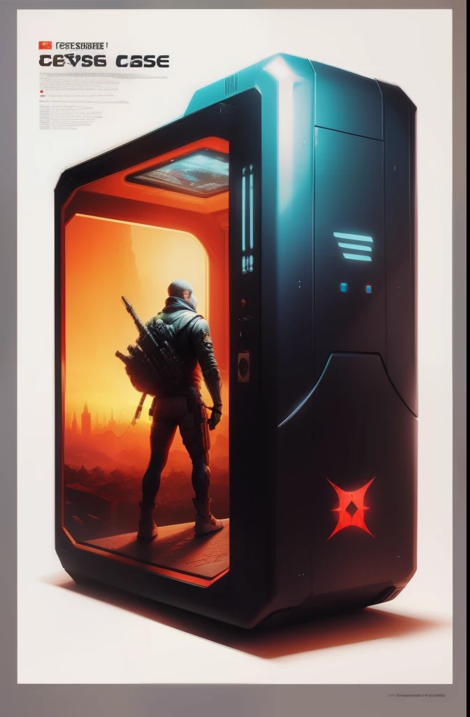 Video game art case cover poster