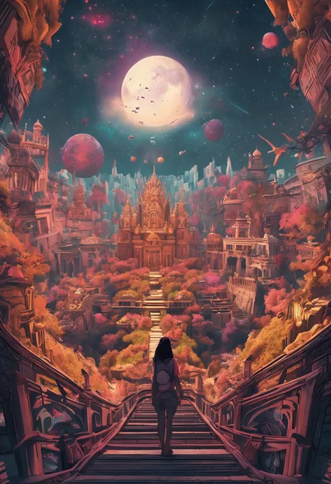 absurdres, highres, ultra detailed, (1girl:1.3),
BREAK
, Design a beautiful temple scene, with intricate architecture, lush gardens, and a sense of peace and spirituality.
BREAK
, Create an image of a destructive demon, with fearsome features, dark powers,...