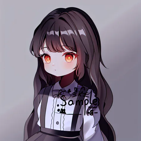 A painting of a girl with long hair and a shirt, clean anime outlines, Simple lines of art, Simple line art, clean and meticulous anime style, flat anime style shading, Line art!!, clean lineart, thick black lineart, anime style character, variable lineart...