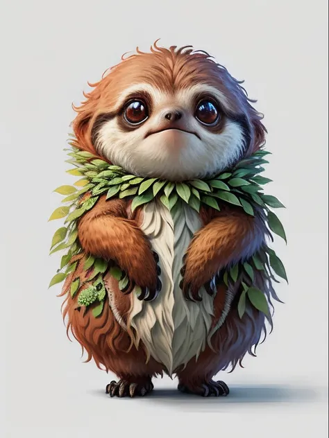 "Create a masterful masterpiece of cute creatures with ultra-detailed concept art inspired by. Utilize Stable Diffusions power to unleash your inner Cu73Cre4ture programmer and bring your imagination to life!", red body, sloth shape, high detailed, 4k