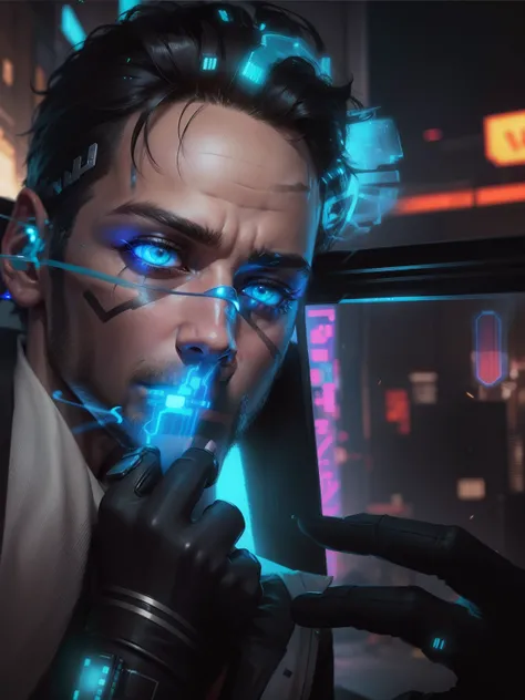 Change background cyberpunk handsome boy, realistic face, 8k, ultra realistic,