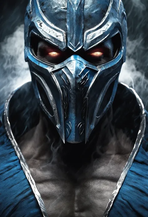 ((Subzero do mortal Kombat, ultra realistic)), (((corpo inteiro))), ((perfect hands)), atordoante, hyper realistic, octan render, surrounded by the effect of smoke and lightning, Estilo Mortal Kombat, fundo antigo, elegante, atordoante, (papel de parede), ...