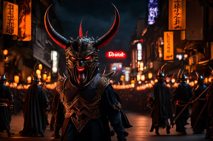 "RAW photo, best,masterpiece, best quality, high quality, extremely detailed,Create a stunning work of art featuring intense jujutsu action in the ((100 Demons Night Parade:1.4)),Capture the essence of the moment with detailed anatomy, exquisite lighting a...