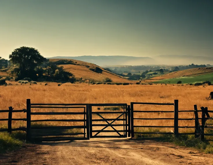 farm gate, porteira fechada, natureza, paisagem