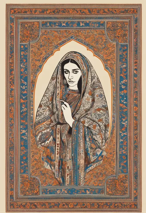 Lufthansa passenger plane, carpet, Iranian carpet, carpet painting, line drawing,painting of a girl,real, very real,Iranian calligraphy, Iranian, beautiful, miniature, painting