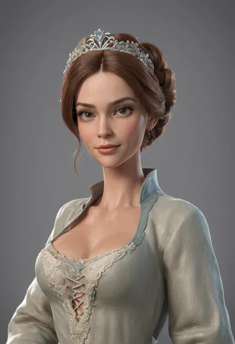 Crie um conjunto de personagens homem de cabelos enrolados de 40 anos e uma mulher de cabelos cacheados loiro mulher de 35 anos de idade,  stunning 3D 12K resolution of a detailed full-body disney style character, altamente detalhado, vibrante, Ultra alta ...