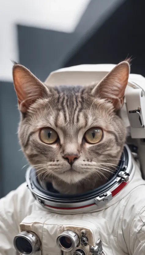 Astronaut with cats head，lua，milky ways，traje espacial，K HD |