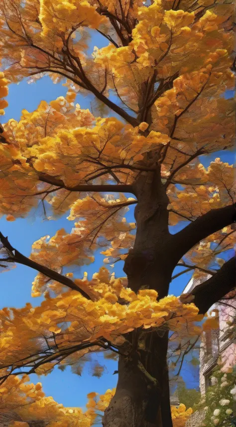 On a huge plane tree, Cosmos is in full bloom, Decorate its branches with a charming presence. A close-up view of the flowers reveals intricate details, Instill hope and wonder. With bright colors, These flowers radiate energy, Bring a healing touch to the...