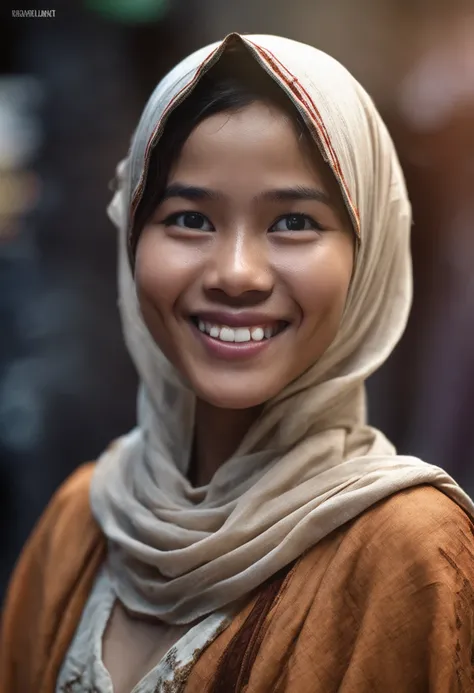 beautiful malay girl with hijab, (kampung girl outfit), (medium shot portrait:1.3), dramatic light , Rembrandt lighting scheme, (hyperrealism:1.2), (8K UHD:1.2), (photorealistic:1.2), shot with Canon EOS 5D Mark IV, detailed face, detailed skin texture, sh...