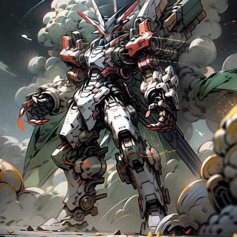 majestic and awe-inspiring mecha emanating an aura of invincibility.