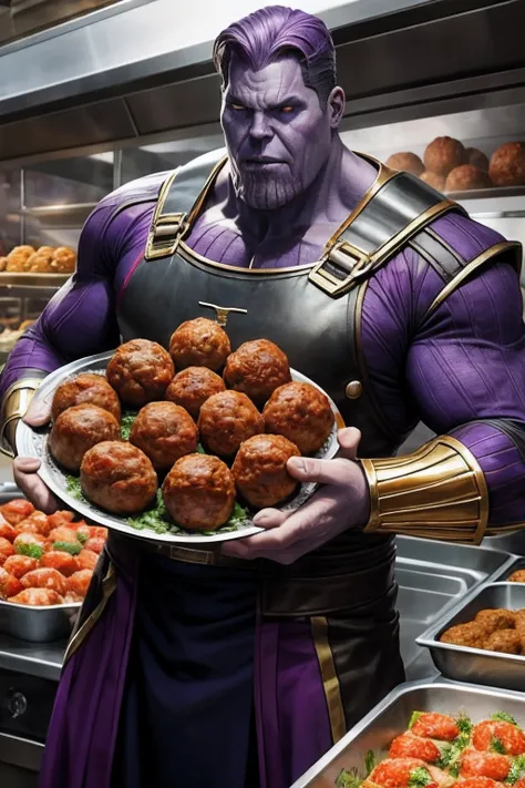 Thanos became the meatball seller