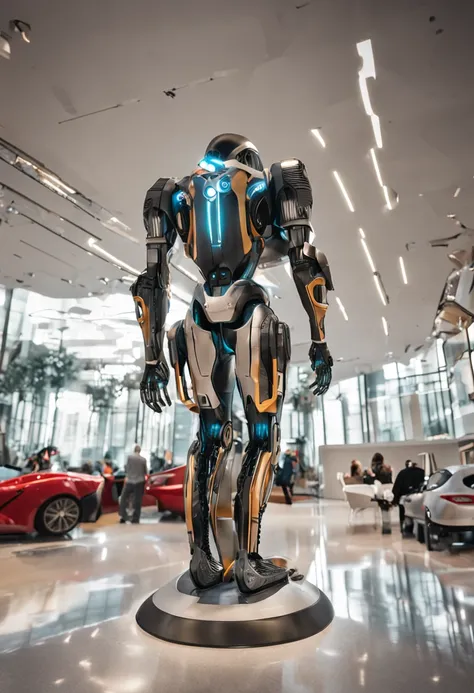 If it had a physical form, it would likely have a sleek and modern design, with a smooth, metallic exterior that reflects its advanced technological capabilities. Its body might resemble a humanoid shape, with a streamlined and minimalist appearance. Compo...