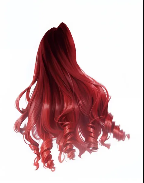 very long flowing red hair, Long crimson hair, Long red curly hair, red long wavy hair, Crimson hair, Long red hair, hair flowing, Big red hair in wavy shapes, with curly red hair, Long wavy red hair