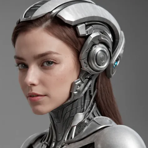 (Professional 3D rendering:1.3) de (Realistic:1.3) Foto de arte mais bonita do mundo，((Beautiful human-looking alien girl with futuristic technological armor)), corpo inteiro 8k unidade render, action shot, natural  lightting, sombreamento pesado, circunst...