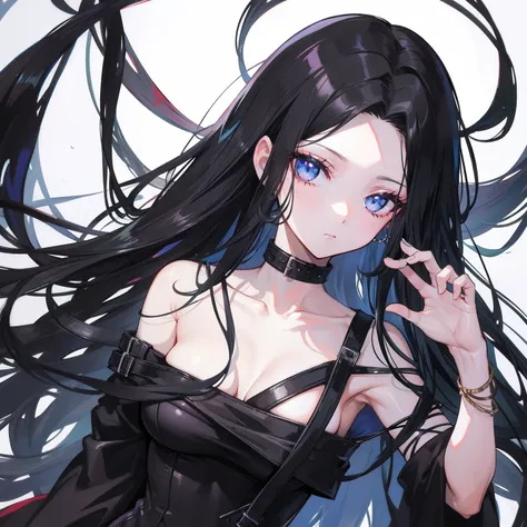 Medusa with black hair