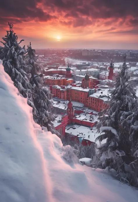 Russian，Winters，in snow