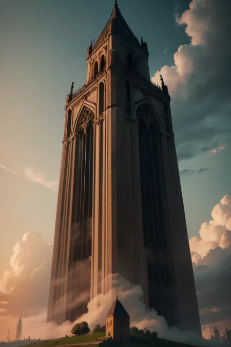 When youre talking about Gods wrath, you can show a picture of God looking at the tower angrily.