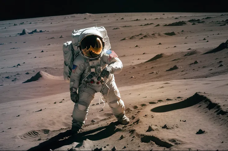 "Buzz Aldrin, iconic astronaut, Apollo 11 moon landing, space exploration pioneer, lunar module, moonwalk, astronaut suit, American flag, lunar surface, Neil Armstrong, space mission, NASA, historic moment."