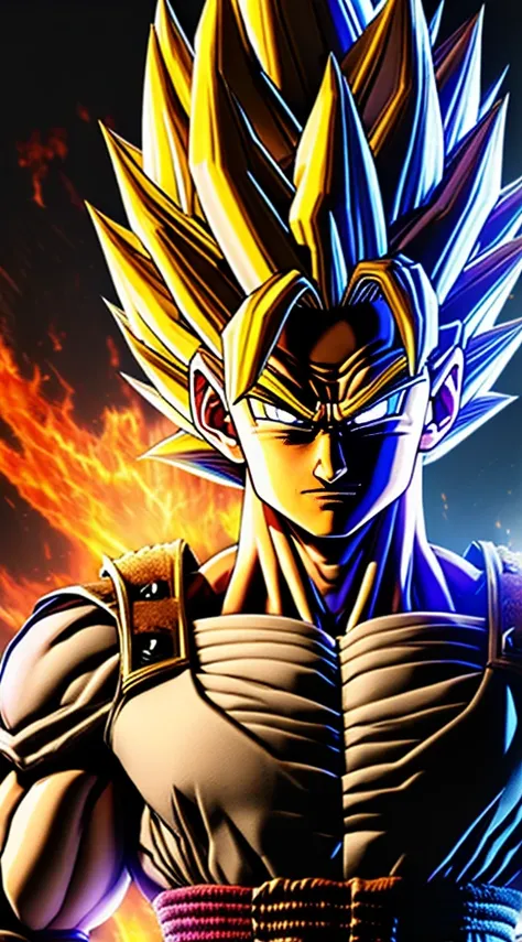 game style, evil super saiyan, (extremely detailed cg unity 16k wallpaper:1.1), (denoising strength: 1.45), (tmasterpiece:1.37),...