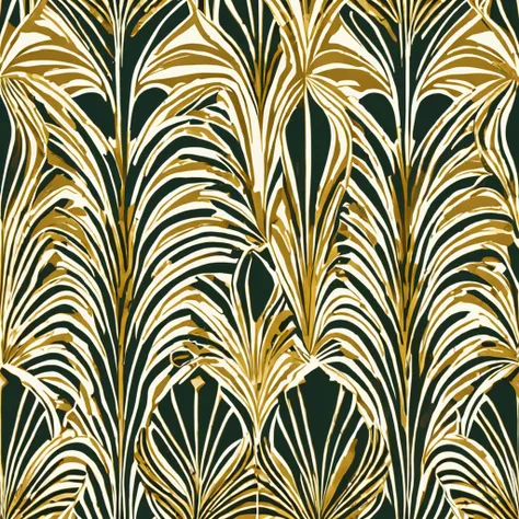 a close up of a wallpaper with a gold and white pattern, art deco pattern, art deco background, art deco patterns, art deco intricate ripples, art deco stripe pattern, art deco motifs, inspired by Katsushika Ōi, intricate art deco patterns, wallpaper patte...