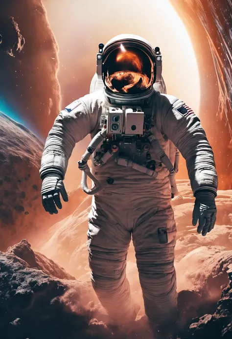 masterpiece, interstellar, spacesuit, astronaut, space,