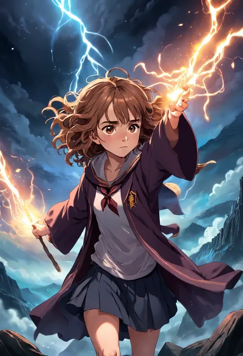 Hermione Granger Dark Wizard，Kizi，18yr old，upper body bare