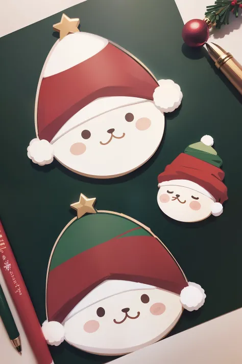 Create 10 Different Christmas Sticker Illustrations