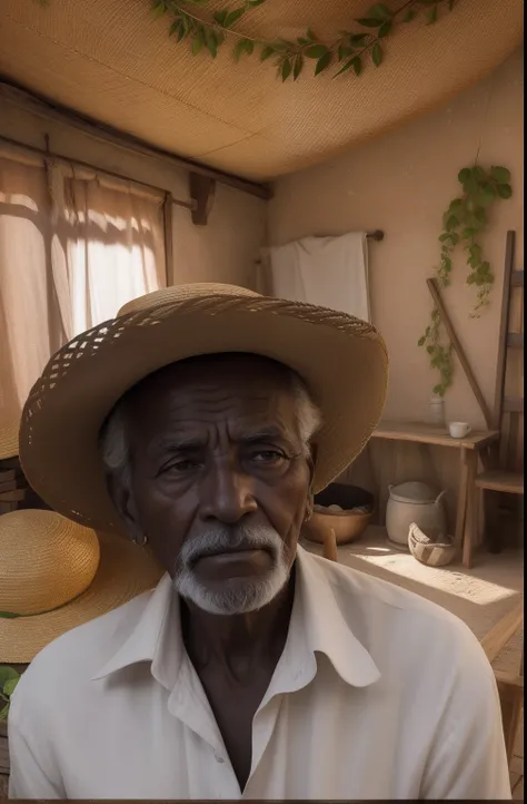 Num cantinho da varanda de madeira desgastada, sentava-se um preto velho de cerca de 90 anos, wearing a straw hat that had already witnessed decades of relentless sunshine. Seus olhos, deep and wise, They carried an ancestral sadness and a weariness built ...