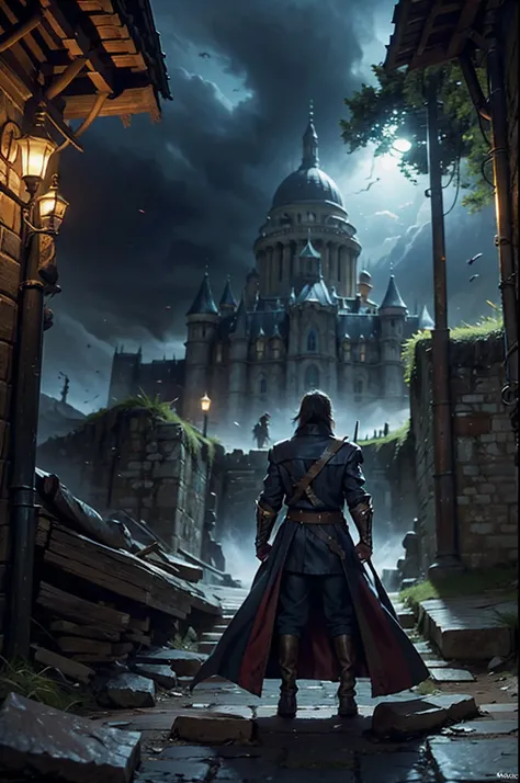 Composez une description vivante du monde sombre et gothique de Castlevania: Lords of the Shadows.Explore the treacherous landscapes, Obsessive castles, and the epic battle between the Brotherhood of Light and the Dark Ones. Highlight the journey of protag...