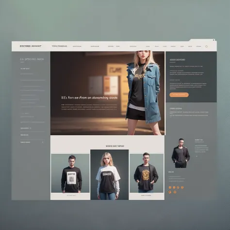 ui for eco-friendly fashion store website, retro design, bold and vibrant --auto --s2